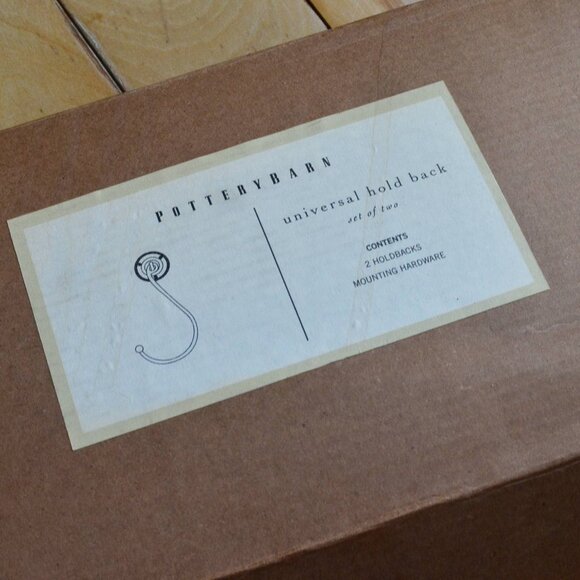 Pottery Barn vintage standard holdbacks for curtains and draperies - Picture 2 of 10